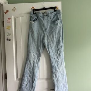 Levi's Blue Flare Wide Leg Denim